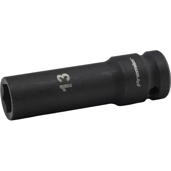 Sealey 1/2"Dr Deep Impact Socket 13mm