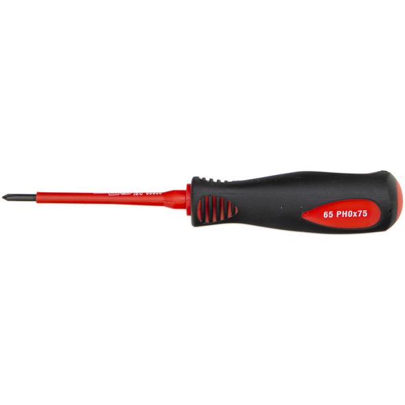 Sealey Insulated Phillips Screwdriver PH0 x 75mm