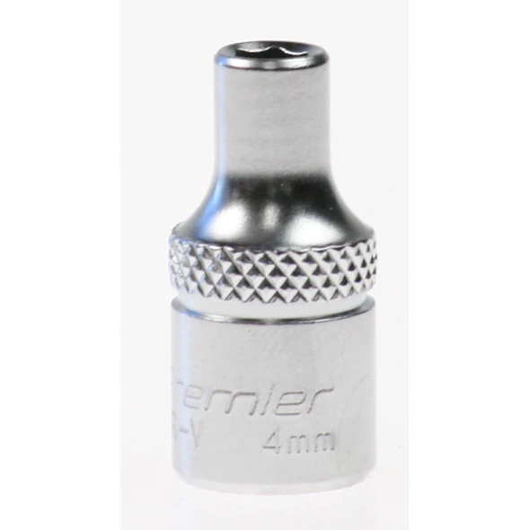Sealey Socket 1/4"dr 4mm (6pt)