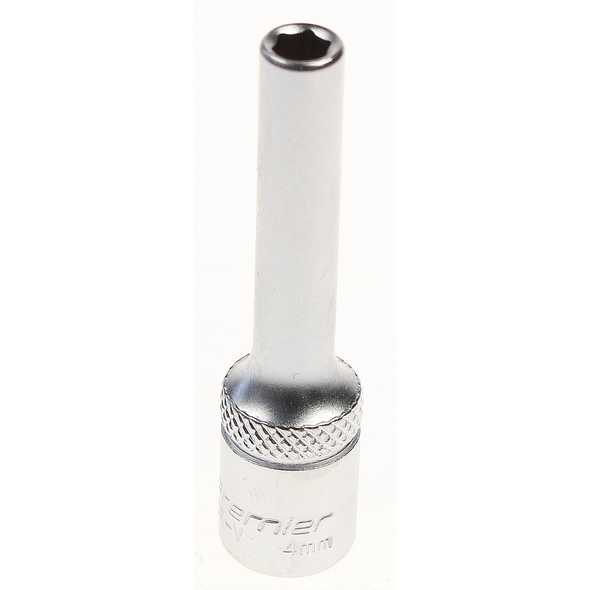 Sealey Socket 1/4"dr 4mm (6pt) 'deep'