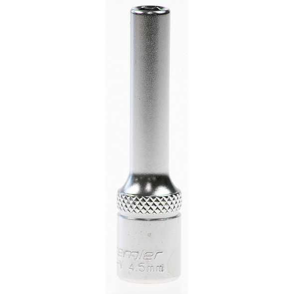 Sealey Socket 1/4"dr 4.5mm (6pt) 'deep'