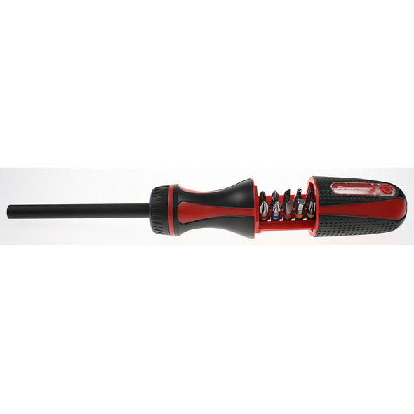 Sealey Fine tooth ratchet s'driver (c/w 10 bits)