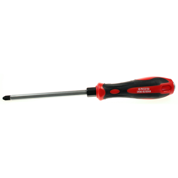 Sealey Phillips screwdriver 3x150mm 'hammer-thru'