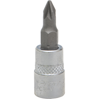Sealey 1/4"Dr Pozi Socket Bit PZ1 (37mmL) TBTP07.V2-24
