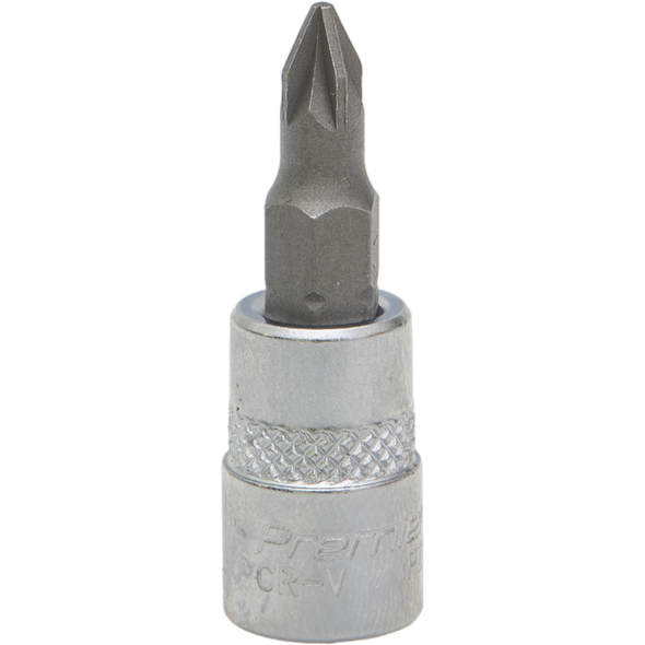 Sealey 1/4"Dr Pozi Socket Bit PZ1 (37mmL)