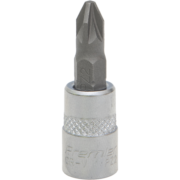 Sealey 1/4"Dr Pozi Socket Bit PZ2 (37mmL)