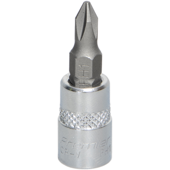 Sealey 1/4"Dr Phillips Socket Bit PH1 (37mmL)