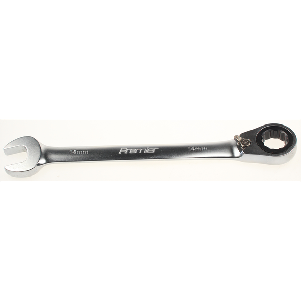 Sealey Ratchet comb. spanner 14mm 'specialised'