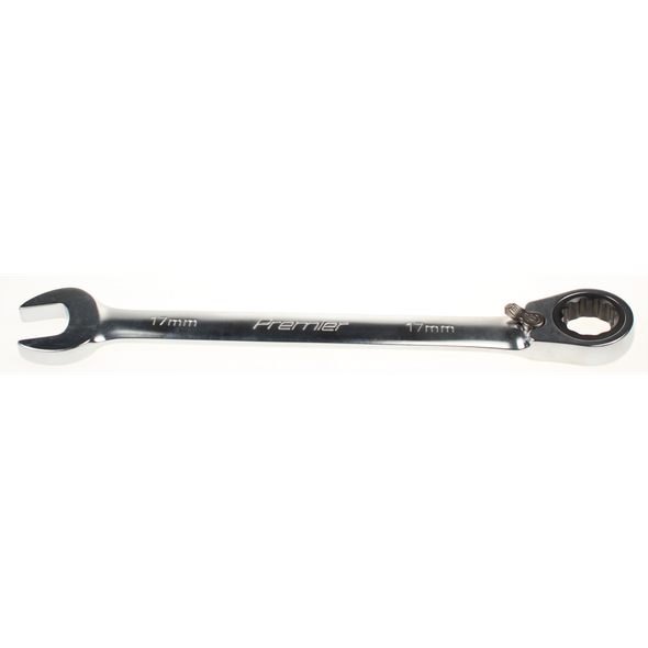 Sealey Ratchet comb. spanner 17mm 'specialised'