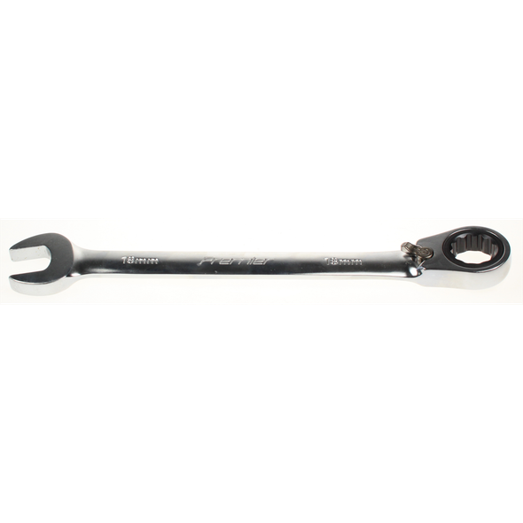 Sealey Ratchet comb. spanner 18mm 'specialised'