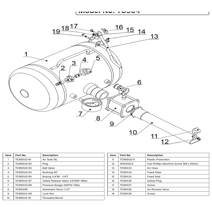 Sealey Air release valve
