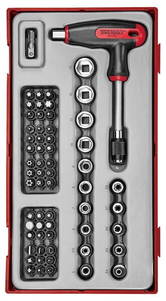 Teng Tools T-Handle Bits Driver Set TT1 62 Pieces Teng Tools - Town Tools 