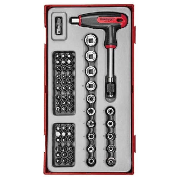 Teng Tools T-Handle Bits Driver Set TT1 62 Pieces Teng Tools - Town Tools 