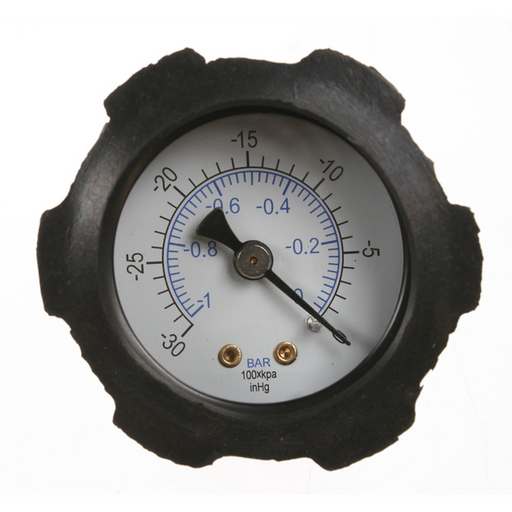 Sealey Gauge 0 to -1 bar, 40mm od, rear fitting
