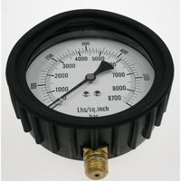 Sealey Gauge 0-8700 psi 60bar, btm mtg, 100mm od.(lsa) VS2058.01