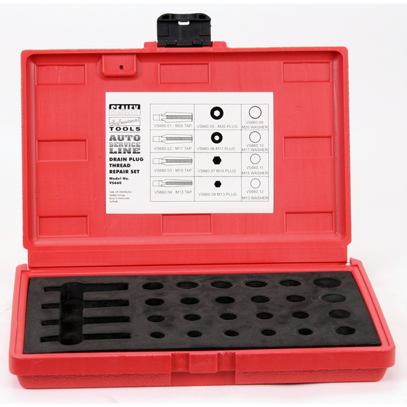 Sealey Blow mould case (red,w/insert)