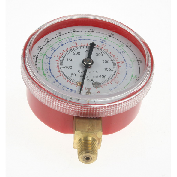 Sealey Pressure gauge 500psi, 70mm od, btm fitting