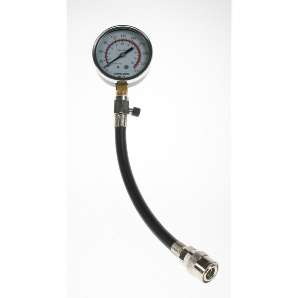 Sealey Compression gauge 67mm od, btm fitt, 20kpa 300psi