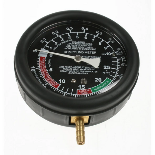 Sealey Gauge 70kg/cm2, btm fitt, 100mm od.