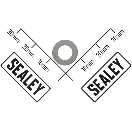 Sealey Nylon Washer (Ø7 x Ø12 x 1.5)