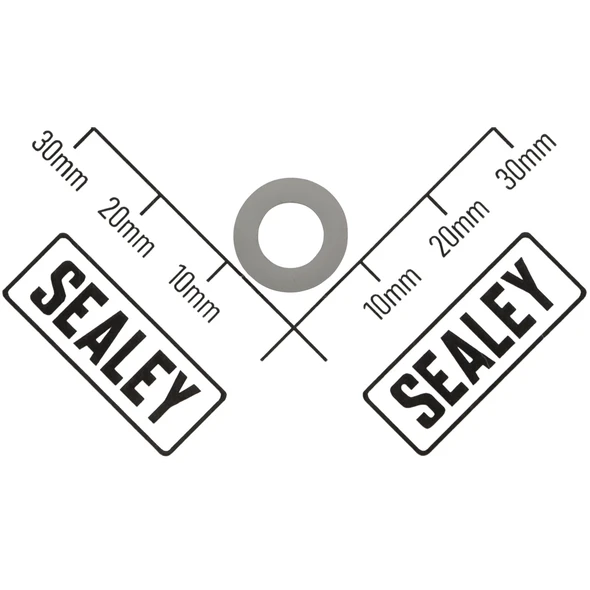 Sealey Nylon Washer (Ø7 x Ø12 x 1.5)