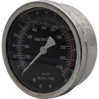 Sealey Pressure Gauge 1000Kgf/Cm2 80 Tonnes (110mm Od) YK509FAH.V2-58
