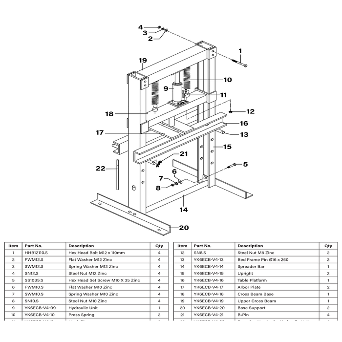 Sealey Table Platform