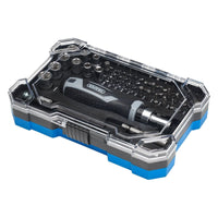 Draper Soft Grip Ratchet Screwdriver and Bit Set (55 Piece)