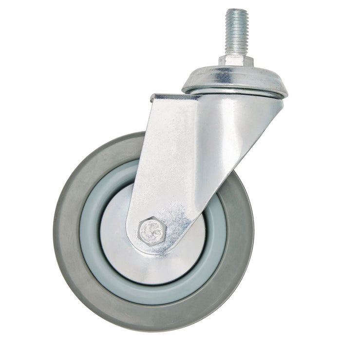 Draper Swivel Bolt Fixing Rubber Castor, 100mm Diameter, S.W.L. 80kg Draper - Town Tools