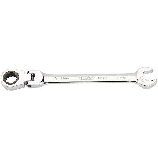 Draper Metric Combination Spanner with Flexible Head and Double Ratcheting Featu Draper - Town Tools 