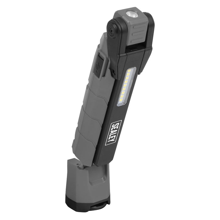 Sealey Rechargeable 360 Inspection Light 10W & 2 x 4W SMD LED - Grey LED3605GR Sealey - Town Tools 