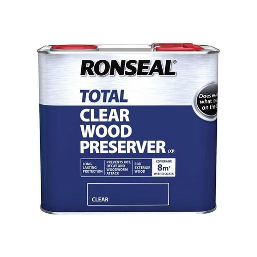 Ronseal Trade Total Wood Preserver Clear 2.5 litre Ronseal - Town Tools