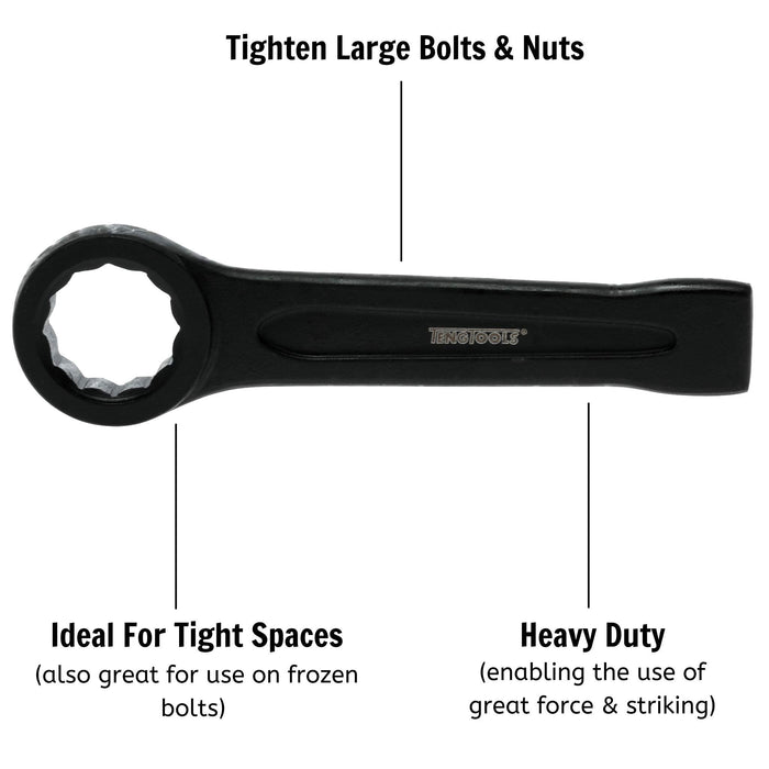 Teng Tools Ring End Slogging Wrench Metric 50mm Teng Tools - Town Tools 