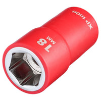 Draper XP1000 VDE Socket, 1/2" Sq. Dr., 18mm
