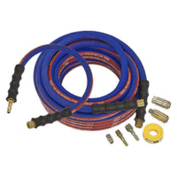 Sealey Extra-Heavy-Duty Air Hose Kit with Connectors 15m x 10mm AHK02