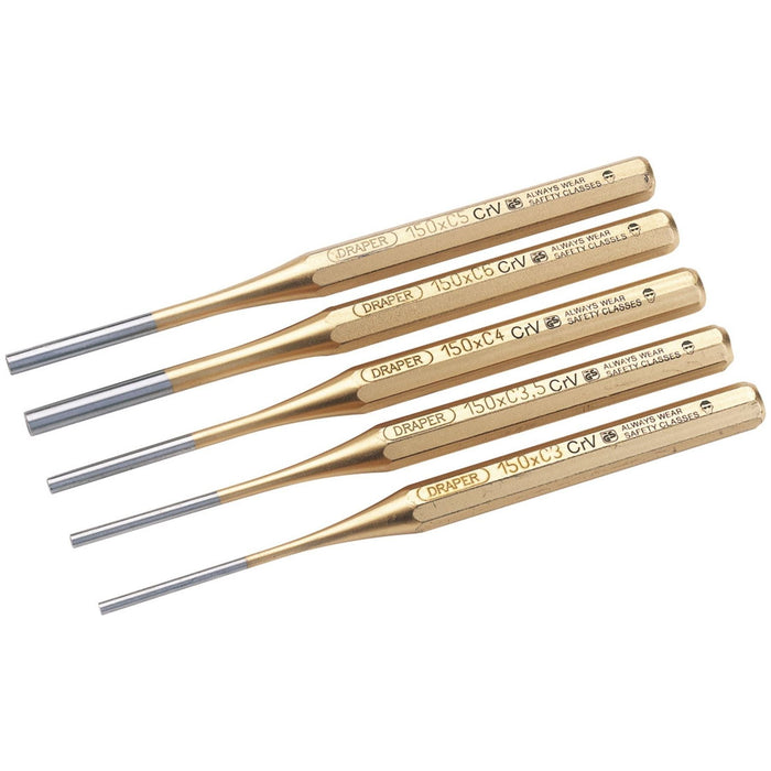 Draper Octagonal Parallel Pin Punch Set (5 Piece) 13041 Draper - Town Tools 