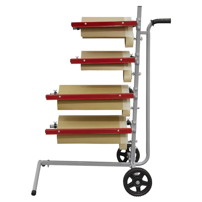Sealey Masking Paper Dispenser Tree 2 x 300mm & 2 x 450mm Rolls MK63 Sealey - Town Tools 