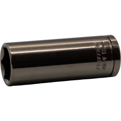 Sealey 3/8"Dr Coloured Deep Socket 17mm (Black/Pearl)