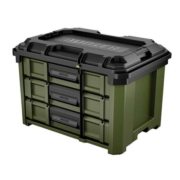 BUNKER Load-Up Stacking 3 Drawer Tool Box, 570mm - B600-3DTB