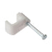 Forgefix Cable Clip Flat White 1.00mm Box 100 ForgeFix - Town Tools