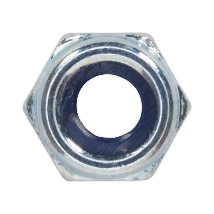 Sealey Nylon Locknut M5 Zinc Pack of 100 NLN5 Sealey - Town Tools 