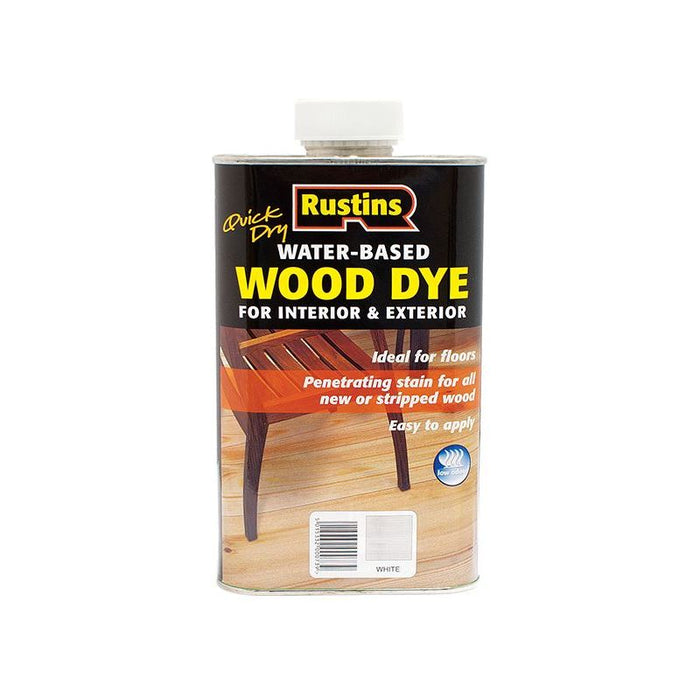 Rustins Quick Dry White Wood Dye 250ml Rustins - Town Tools
