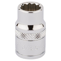 Draper HI-TORQ 12 Point Socket, 3/8" Sq. Dr., 3/8" 49017