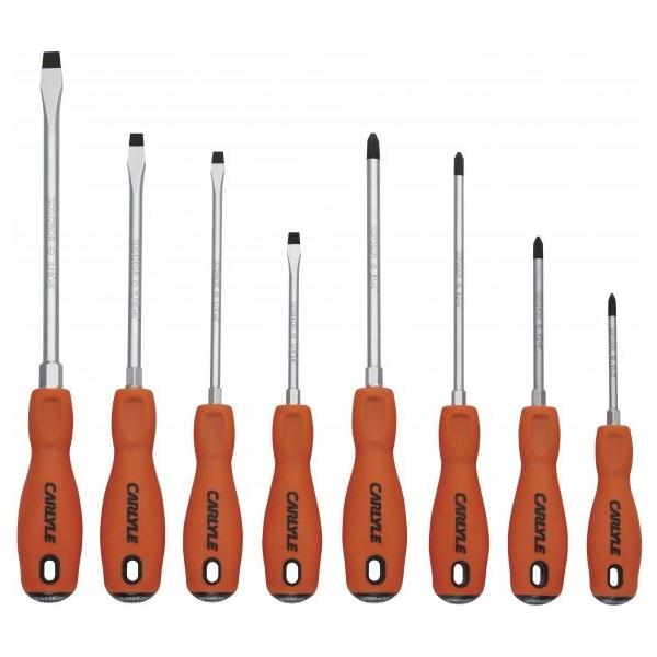 Carlyle Hand Tools 8 Pc Combination Screwdriver Set SDS8OR Caryle Tools - Town Tools 