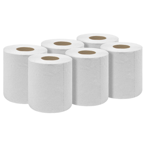 Sealey 2-Ply Embossed White Paper Roll 60m - Pack of 6 WHT60 Sealey - Town Tools 