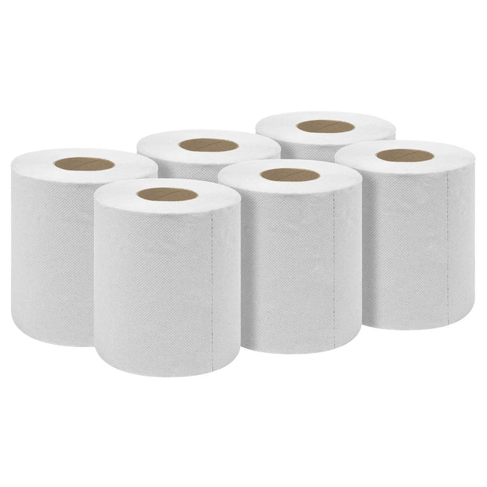 Sealey 2-Ply Embossed White Paper Roll 60m - Pack of 6 WHT60 Sealey - Town Tools 