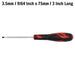 Teng Tools Flat Screwdriver 0.6 x 3.5 x 75mm S Teng Tools - Town Tools 