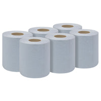 Sealey 2-Ply Embossed Blue Paper Roll 60m - Pack of 6 BLU60