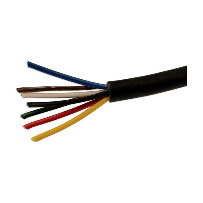 Tool Connection Black 7 Core Trailer Cable 5.75A 30m 30092 Tool Connection - Town Tools 