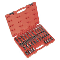 Sealey Premier Premier Spline Socket Bit Set 1/2"Sq Drive 26pc AK2195